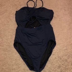 Navy blue micheal kors swimsuit
